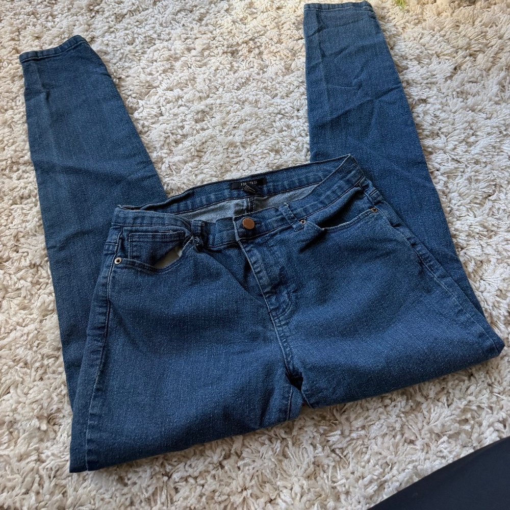 Chic Forever 21 Indigo dark blue dark wash, denim women’s cute Skinny Jeans skin